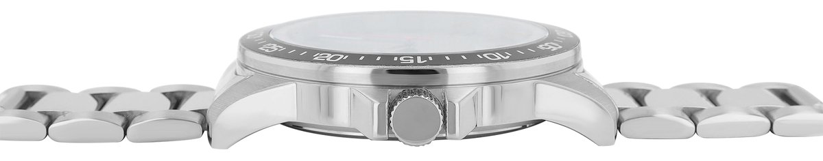 JUST Herenhorloge van roestvrij staal JU20168 Roestvrijstalen band, datum, modern, Ø 43 mm, 10 ATM