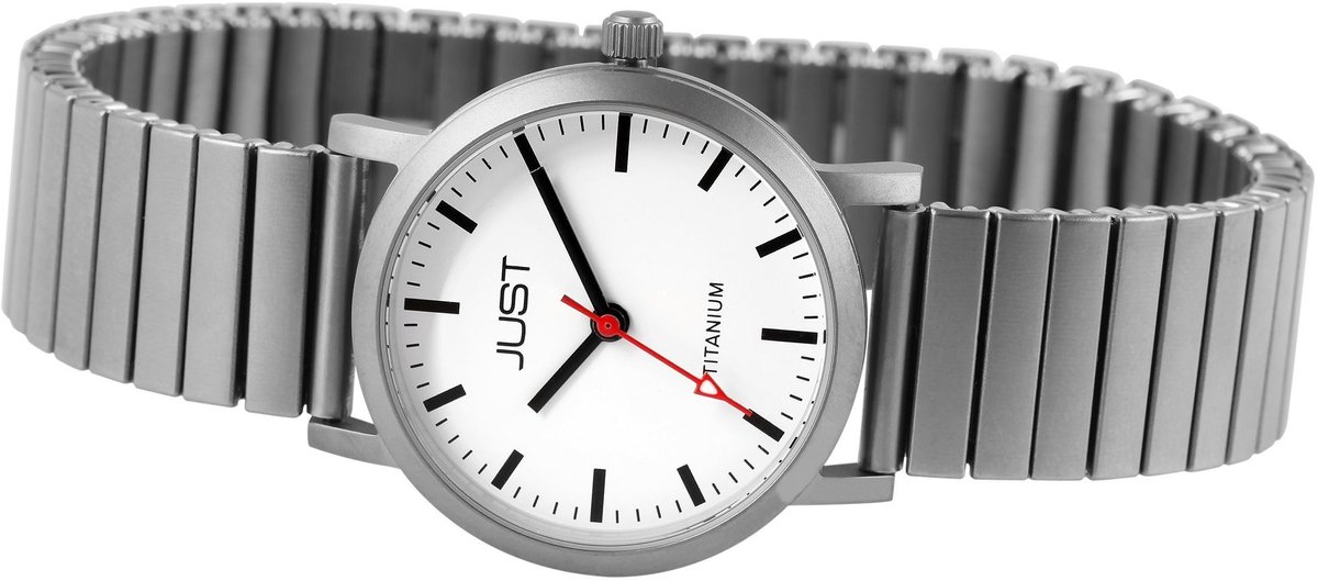 JUST Dameshorloge titanium Liza Just Titan dameshorloge met titanium band