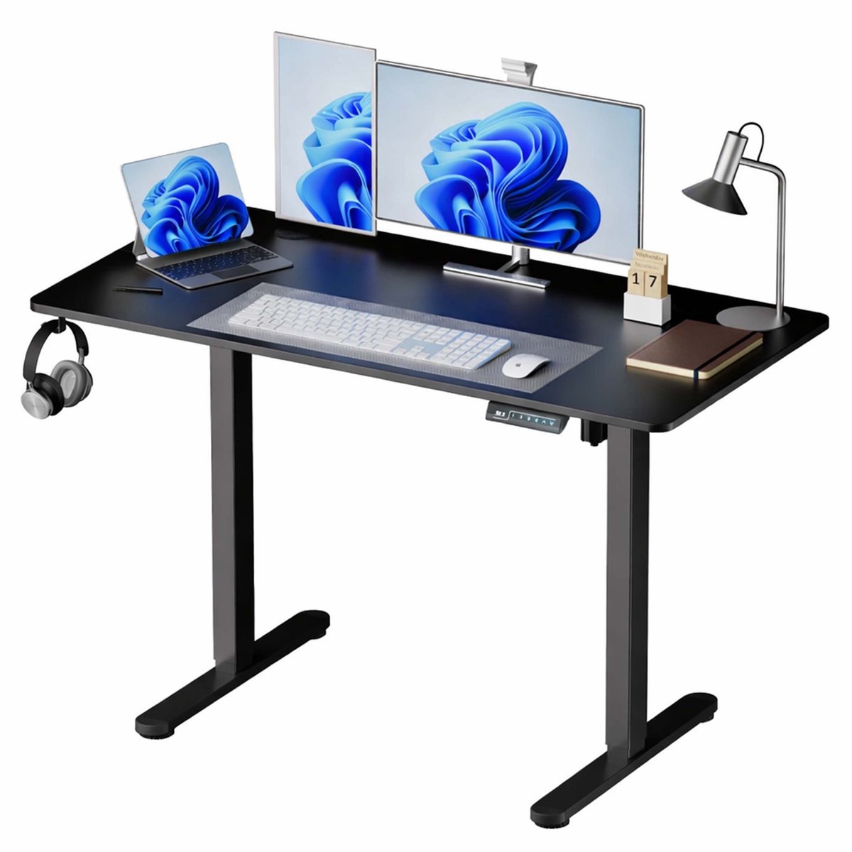 Zit Zit sta bureau 120x60 - elektrisch verstelbaar - zwart