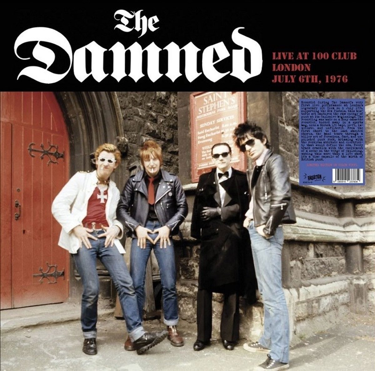 The Damned - Live At 100 Club London July 6th, 1976 (LP) (Coloured Vinyl)
