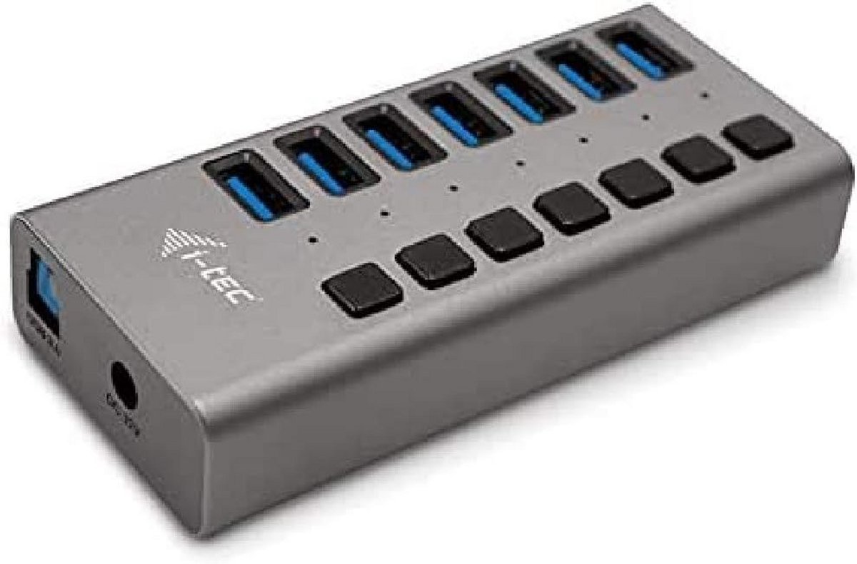 7-Poorts USB 3.0 Hub met 36W Adapter - Opladen & Dataoverdracht