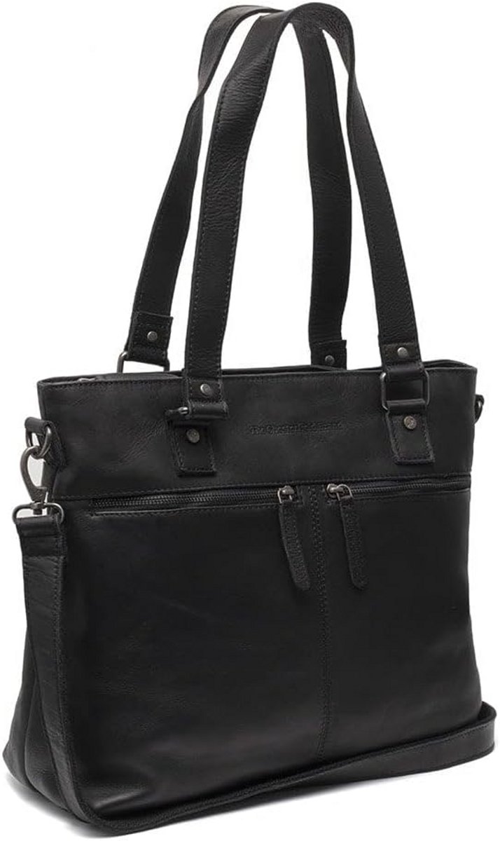 Leren Shopper Tas met Laptopvak voor Dames en Heren - Geschikt voor A4