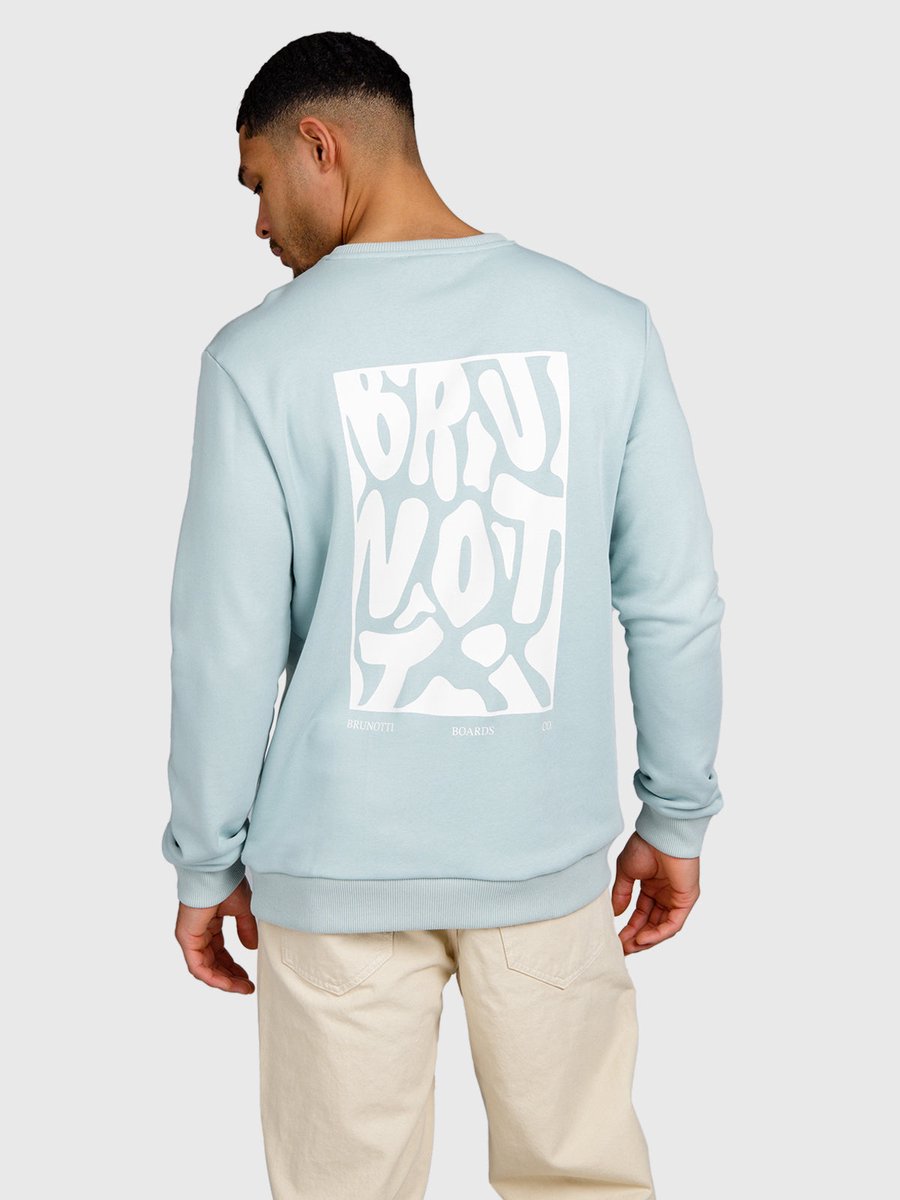 Brunotti Bronson Sweater Heren 100% Katoen Regular Fit M Mist