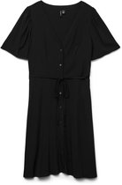 Vero Moda Vmalba Ss WVN Ga Noos Short Dress, zwart, XL Vero Moda Vmalba Ss WVN Ga Noos Short Dress, zwart, XL