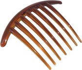 Peigne à cheveux – Peigne latéral brun foncé, large arche