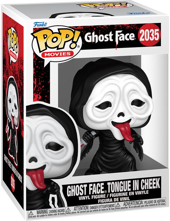 Scream (Film) Ghost Face - Tongue in cheek - vinylfiguur 2035 Unisex Funko Pop! - Neutraal - Standard