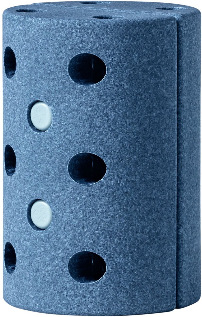 Modu Activity Toy Kids Stool - Stoeltje - 2 halve cilinders - open einde speelgoed - Deep Blue / Sky Blue