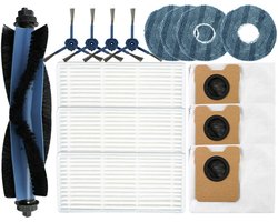 robotstofzuiger onderhoudsset - 15 stuks -Onderhoudsset geschikt voor Eufy Robotstofzuiger OMNI C20 - 15-Delig - Inclusief HEPA Filters, Zijborstels, Rolborstel, Dweildoeken & Stofzakken - Vervangingsonderdelen Kit