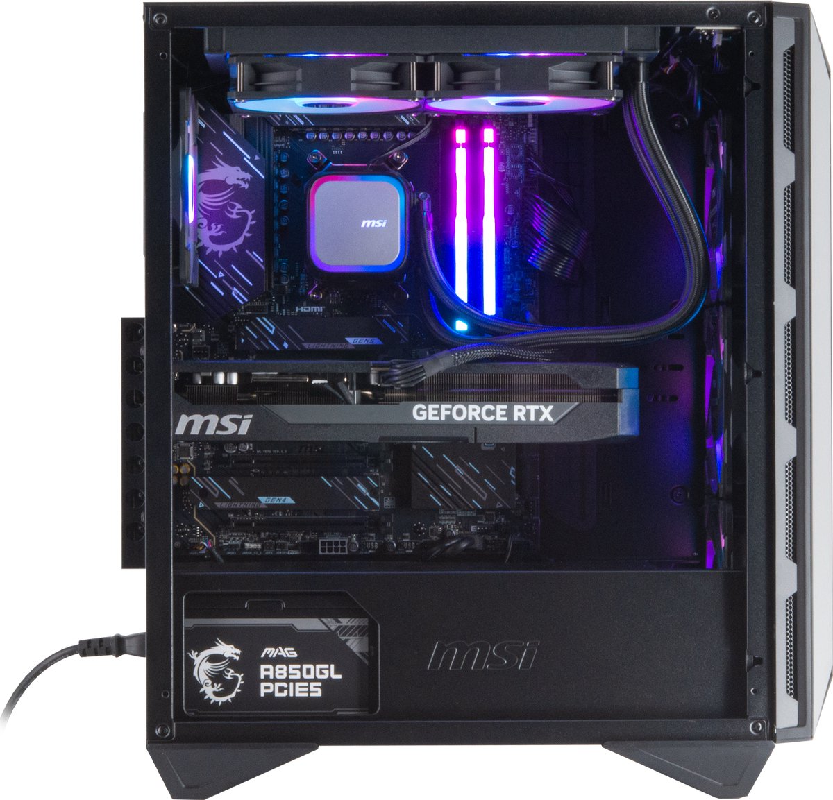 MSI AMD Game PC - GeForce RTX 5080 16GB - AMD Ryzen 7 - afbeelding 2