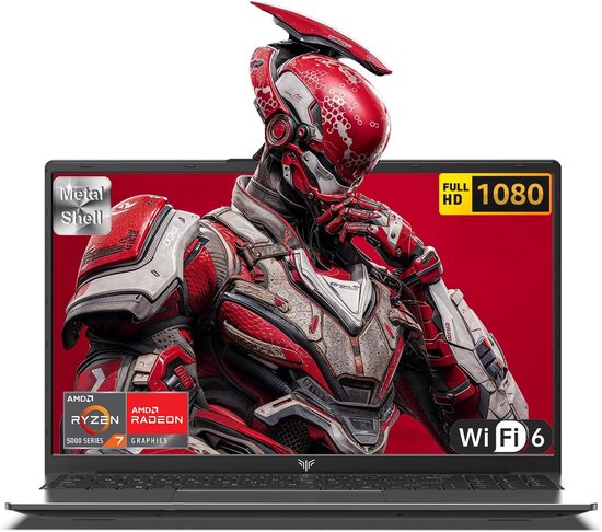 ACEMAGIC LX15 Pro 15,6'' FHD-laptop - AMD Ryzen 7 5700U - 16 GB DDR4 RAM 512 GB SSD - Windows 11 Pro - Wifi 6 - Grijs - Acemagic - Hoofdafbeelding