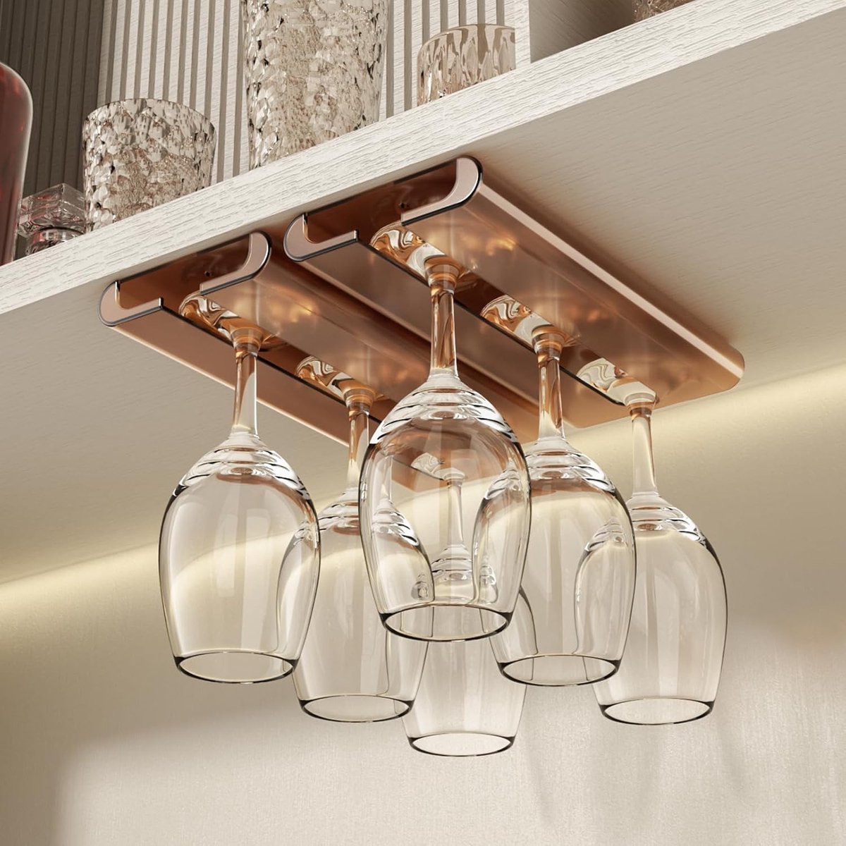 Wijnglazenhouder - Wijnglazenrek - Ophangrek Wijnglazen - Wijnglashouder - Keukenorganizer
