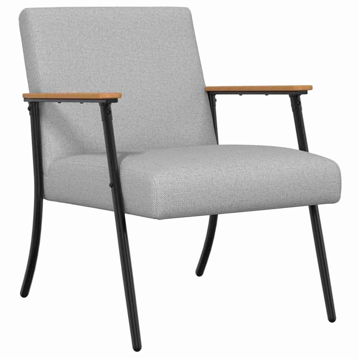 vidaXL Fauteuil - Wolkgrijs - Stof Wolkengrijs