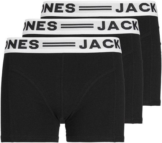 Lot de 3 boxers JACK & JONES JUNIOR pour garçons - Noir - Taille 128