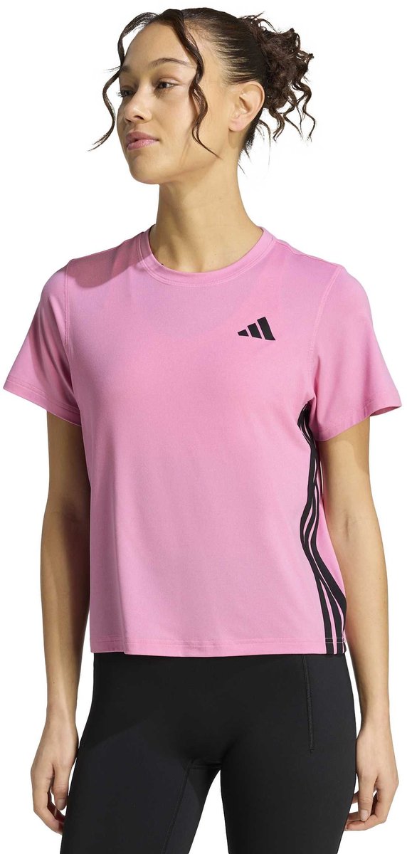 ADIDAS we 3s crew tee Training t-shirt korte mouw dames Lichtrood
