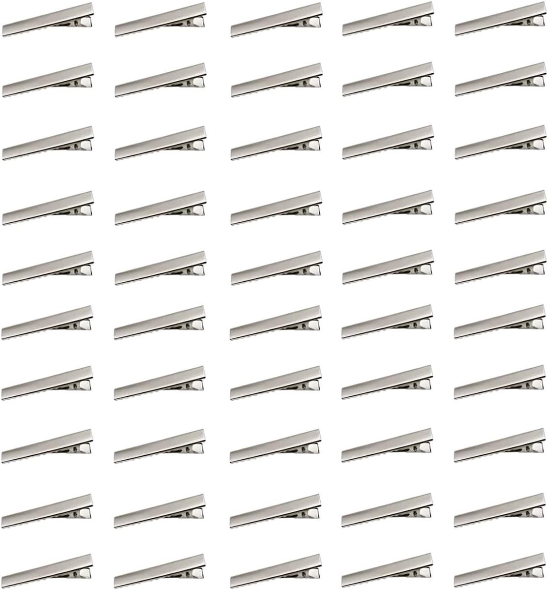 50x Metalen Haarclips 45mm - Stijlvolle Alligator Klemmen voor Haar