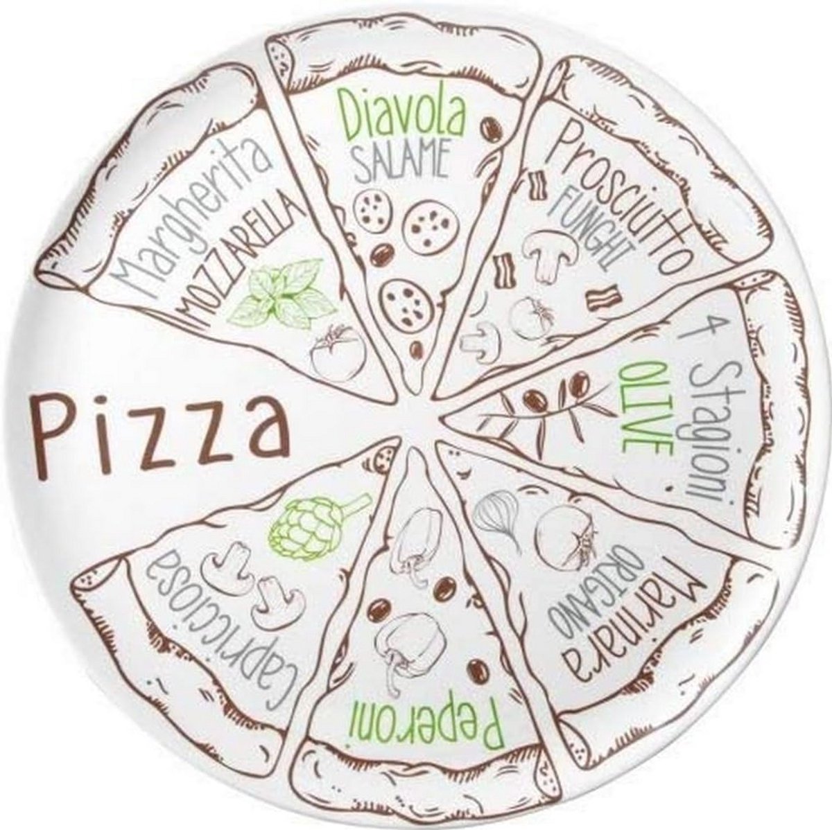 Grote Pizzaborden Set van 2 - Ideaal voor Alle Soorten Pizza