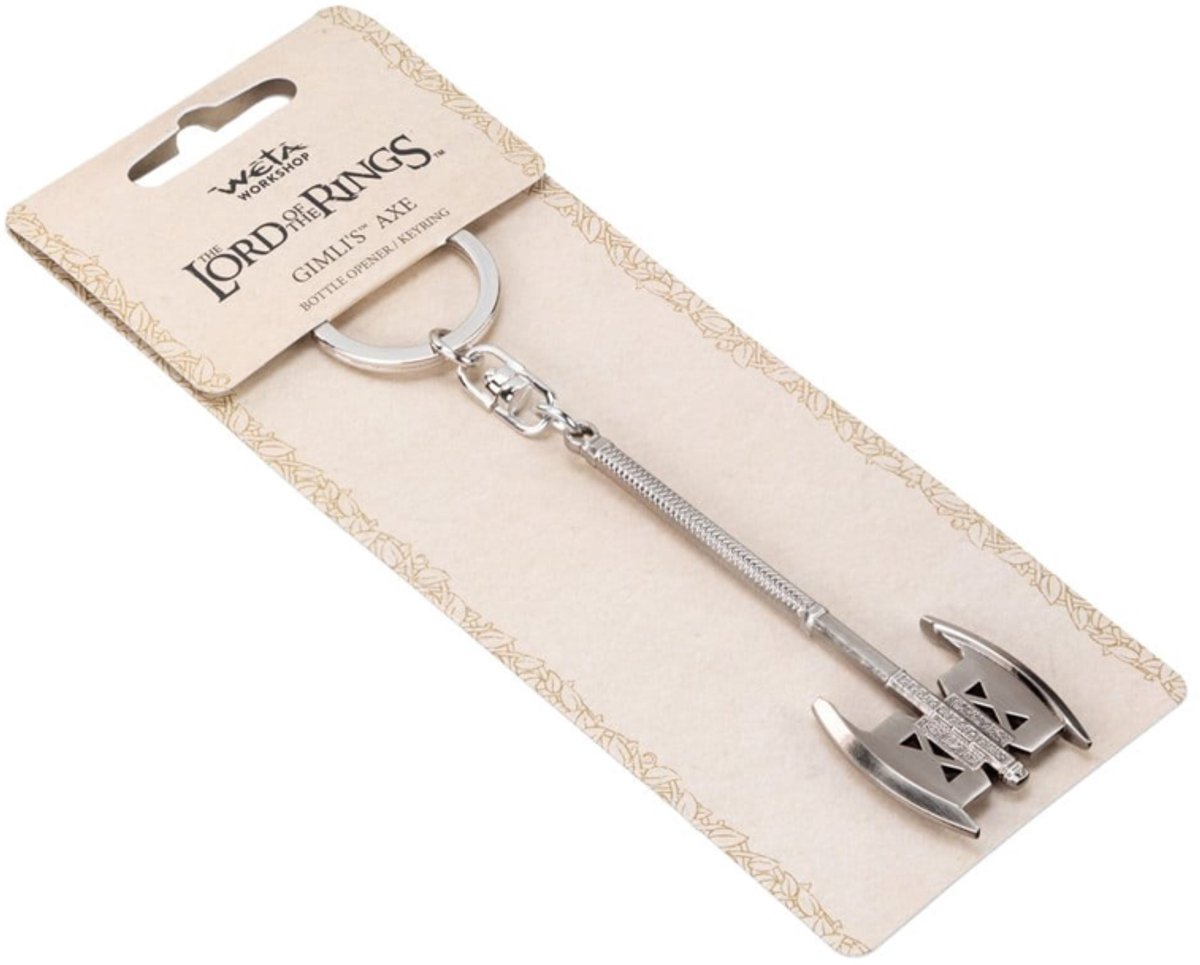 WETA Workshop Lord of the Rings Keyring Bottle Opener Gimli's Axe Keyrings