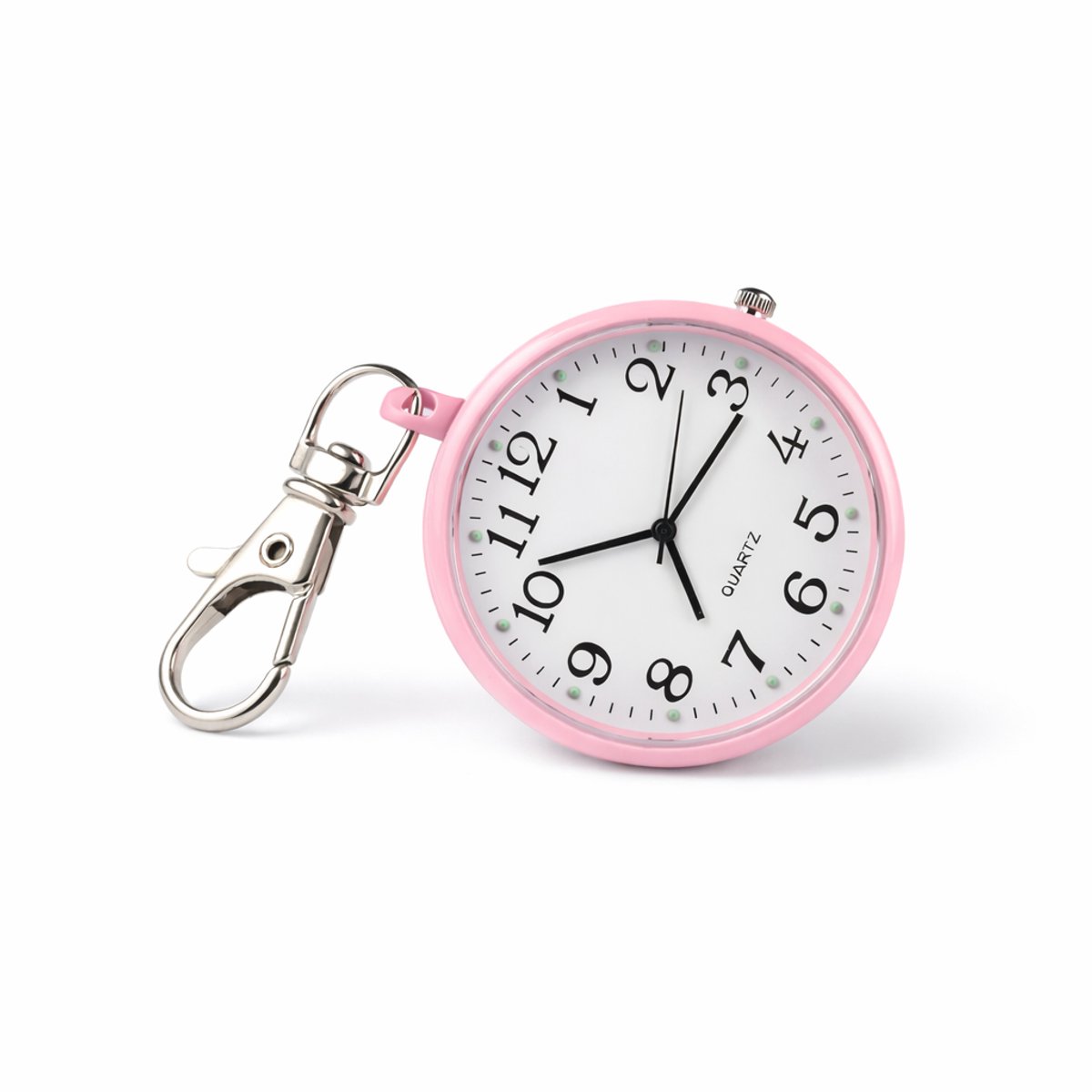 Zakhorloge - Roze - Quartz - Draagbaar - Verpleegkundige - Sleutelbos-Hanger - Mannen-Dames