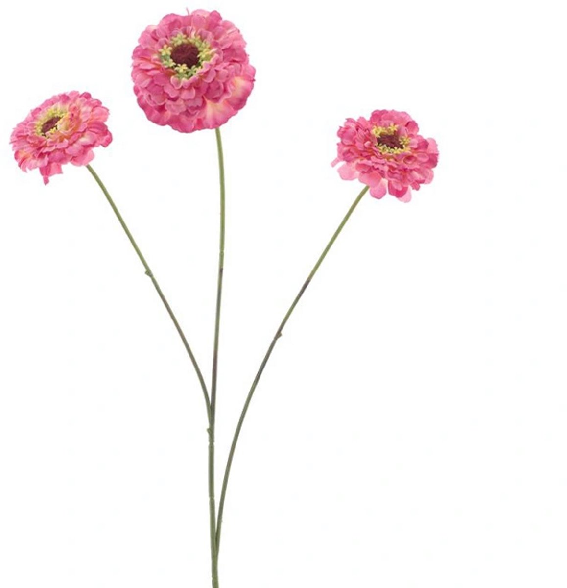 Zinnia elegans spray pink 60 cm kunstbloem Erutan Avon