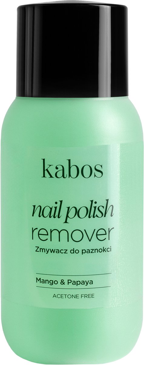 Kabos nagellakremover zonder aceton met mango- en papajageur | Zonder aceton | 150 ml