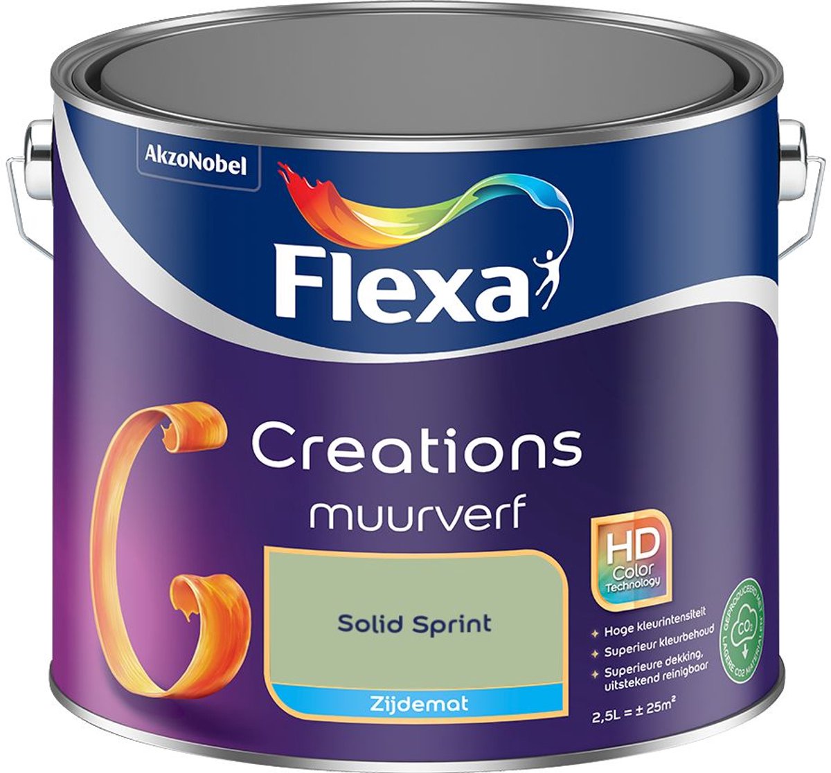 Flexa Creations Muurverf Zijdemat Solid Sprint 2,5 L