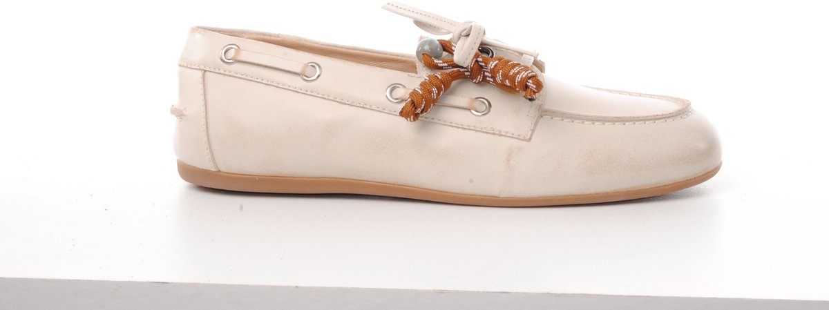 MRP dames bootschoen Lovelace leder ecru