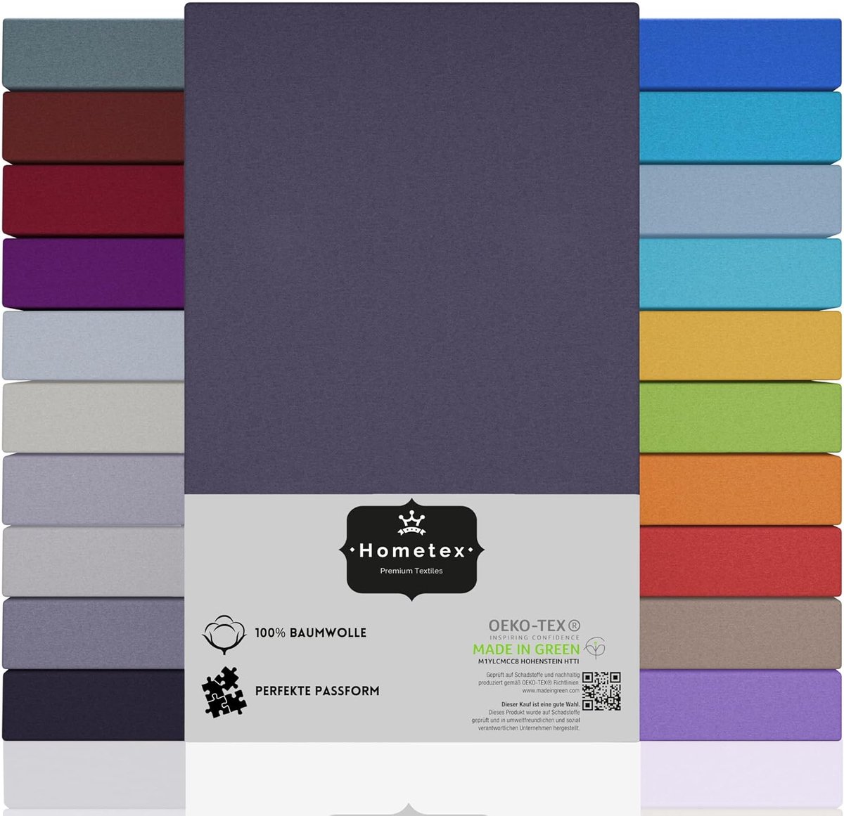 Jersey Hoeslaken Kinderbed Wit - 100% Katoen OEKO-TEX Geschikt voor Babybedden