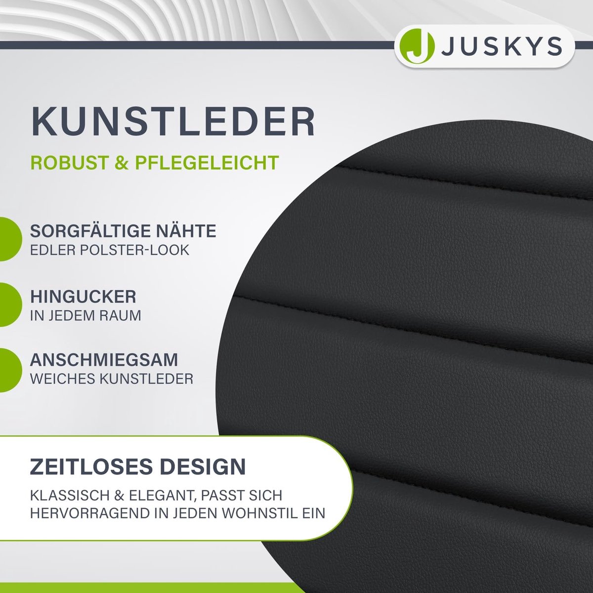 Eetkamerstoelen Set van 4 49 x 41 x 96 cm – Luxe Gestoffeerde Stoelen met Hoge Rugleuning