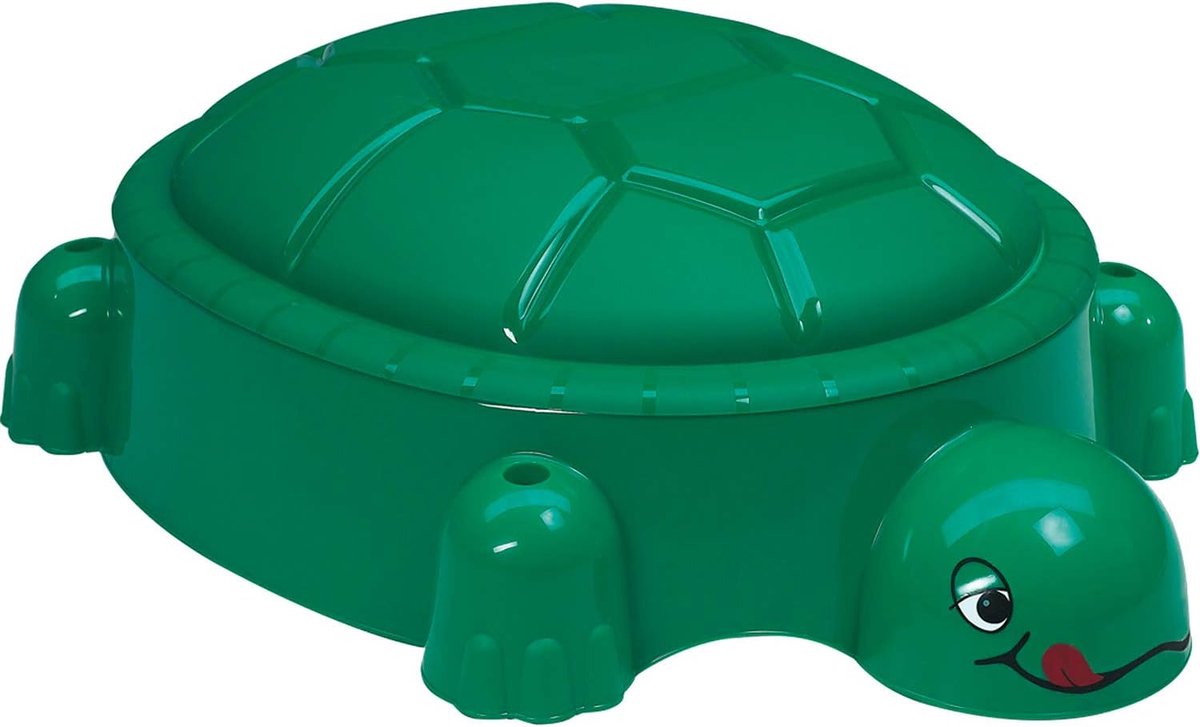 Houten Zandbak Schildpad met Deksel voor Buiten Zand- en Waterspel