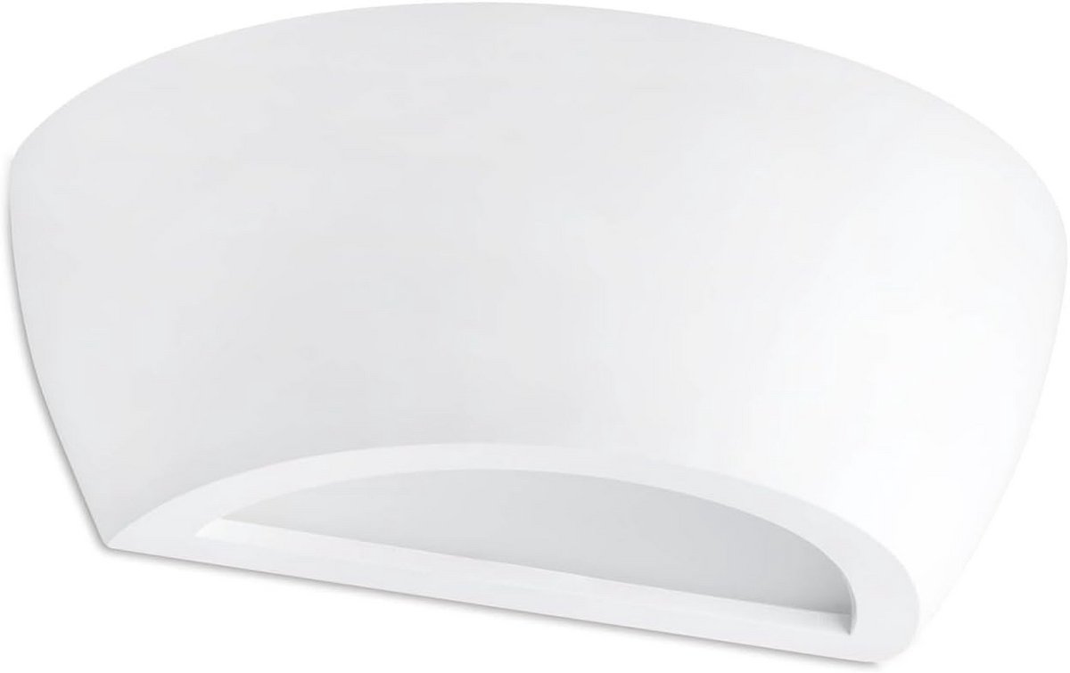 Wandlamp Gips Wit Eenvoudig - Voor Slaapkamer of Woonkamer