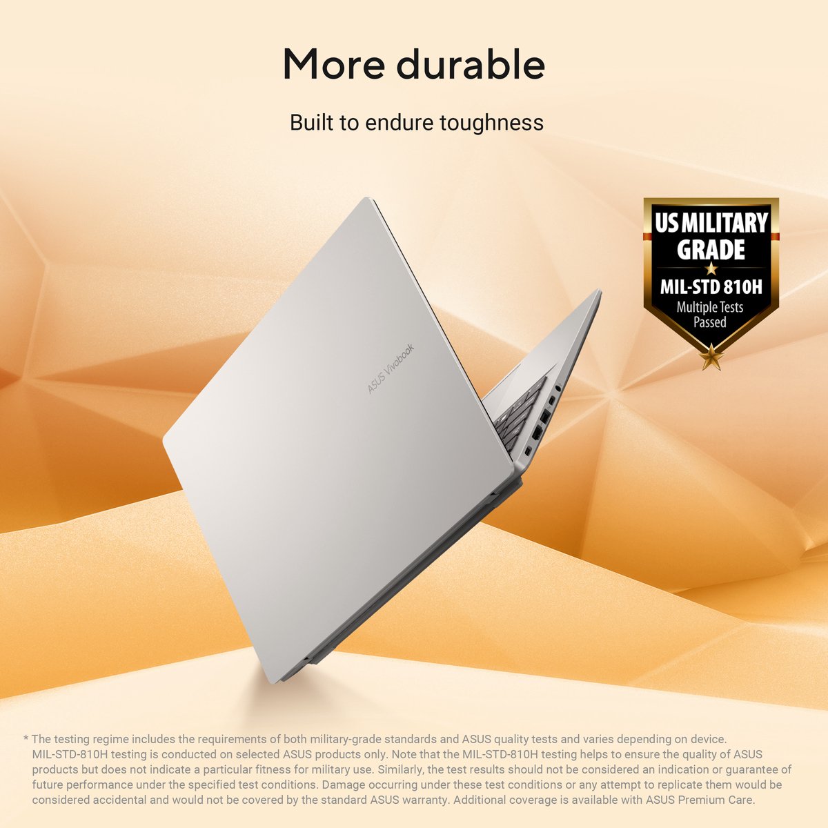 ASUS Vivobook 14 M1407GA-LY012W – AMD Ryzen AI 7 445 – Laptop – 14 inch – WUXGA – 16GB/512GB – Wi‑Fi 6 – Zilver thumbnail 3