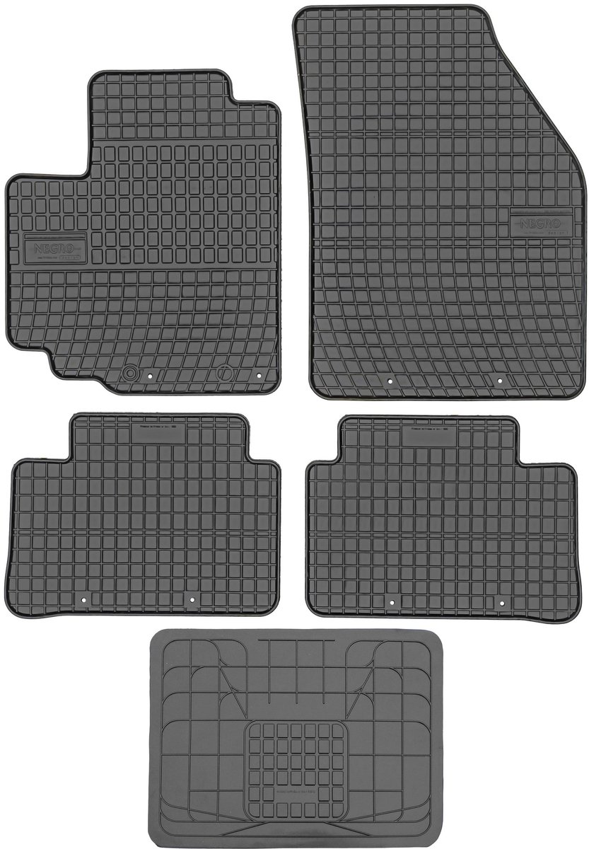 Max-Dywanik Frogum - Rubber Matten Set - Suzuki Alto - Zonder Stoppen - Zwart