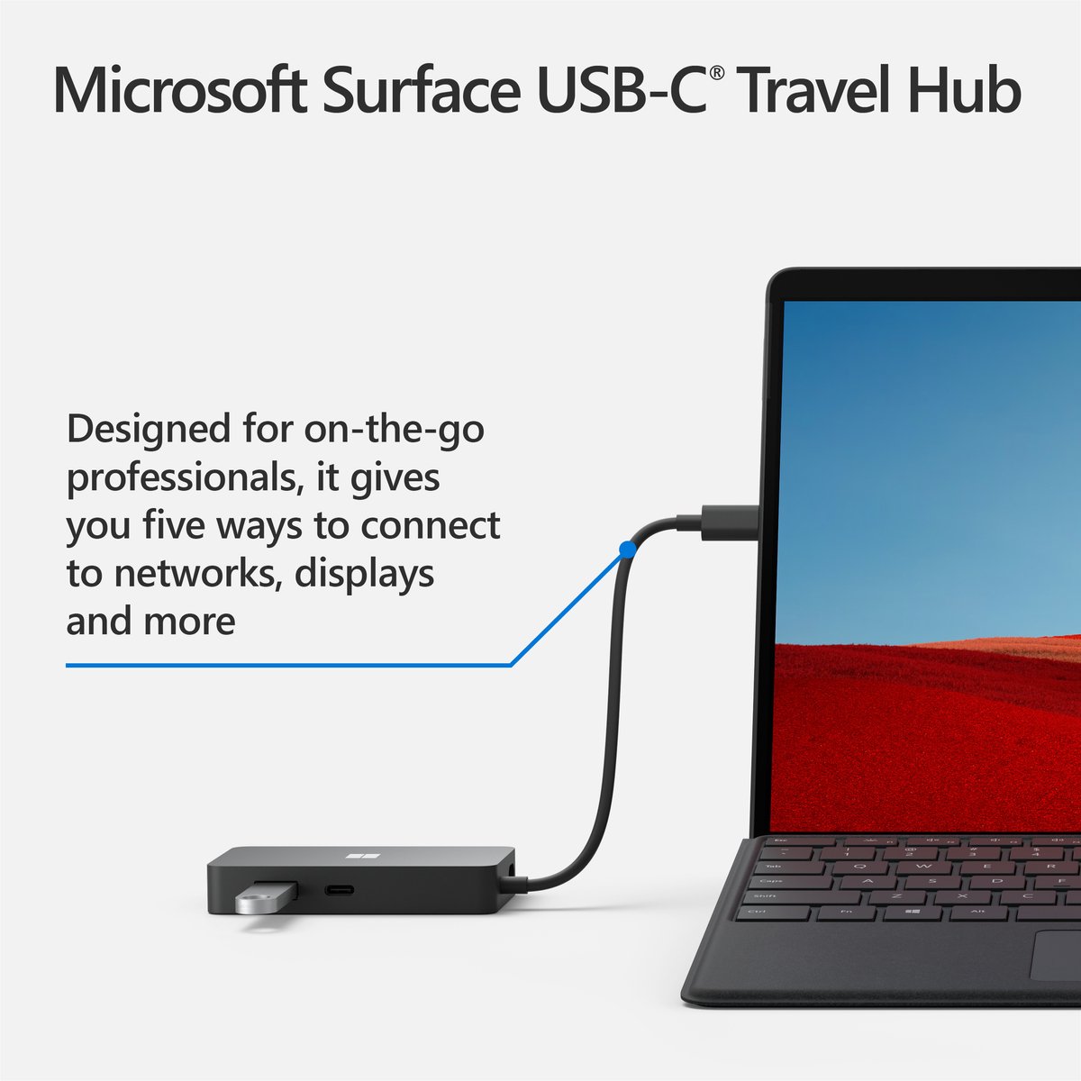 Microsoft Surface USB-C Travel Hub thumbnail 5