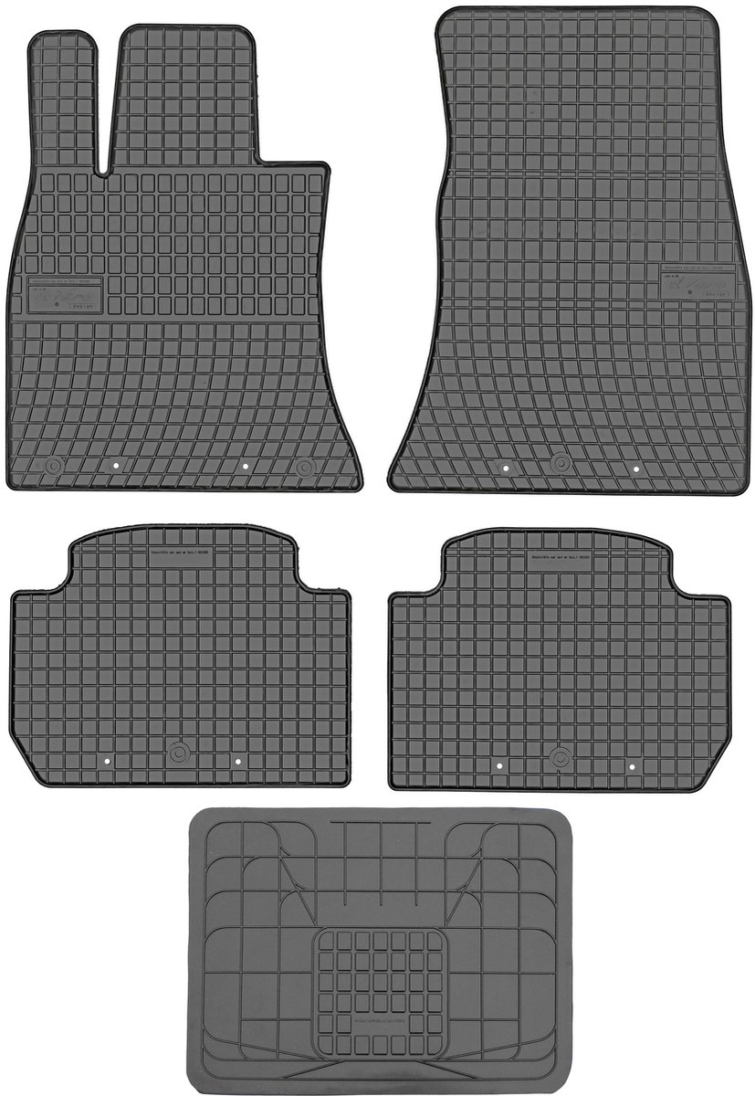 Max-Dywanik Frogum - Autotapijt Set - Kia Stinger - 2016- - Zwart - Geen Stoppers