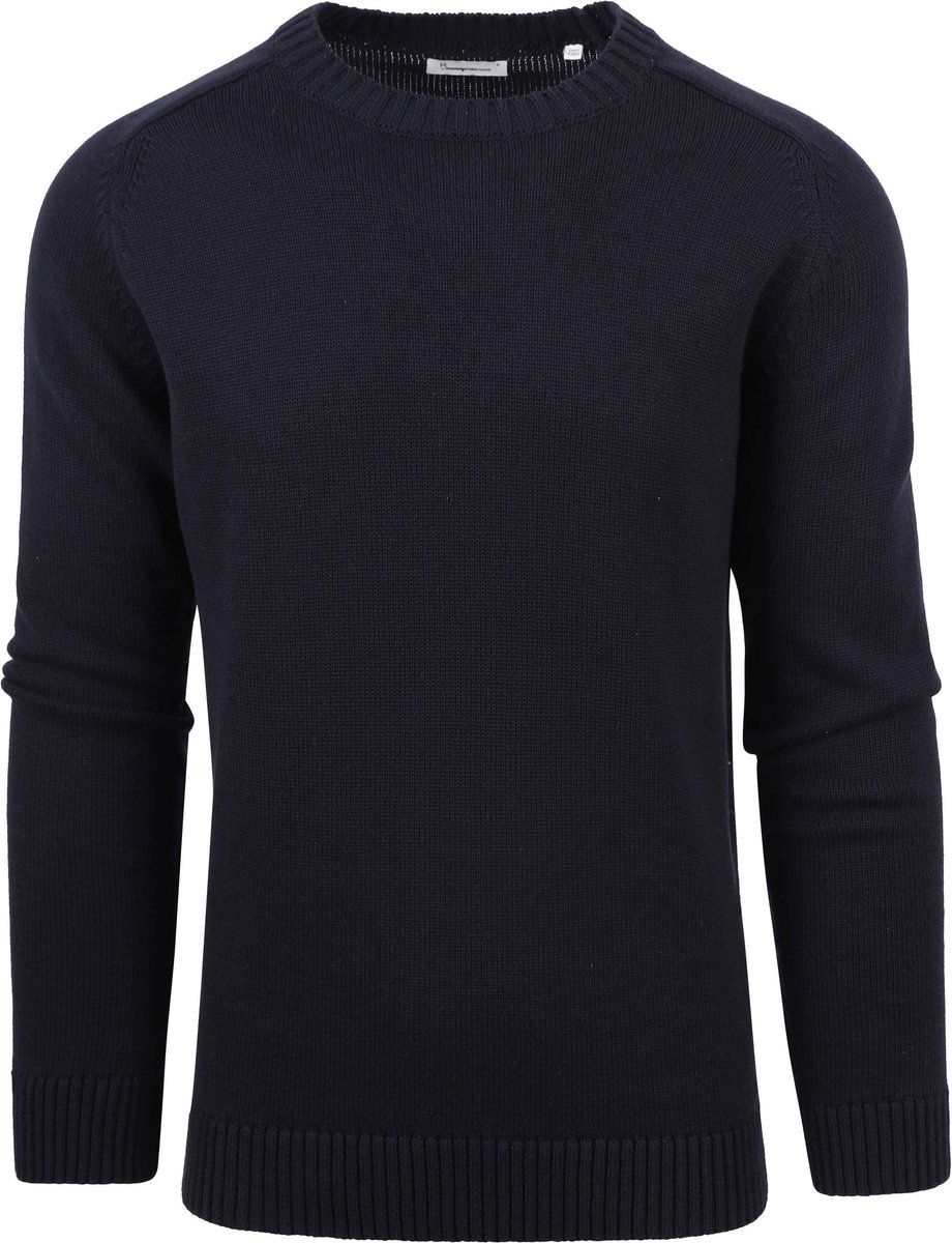KnowledgeCotton Apparel Pullover Navy - Maat M - Heren - Pullovers