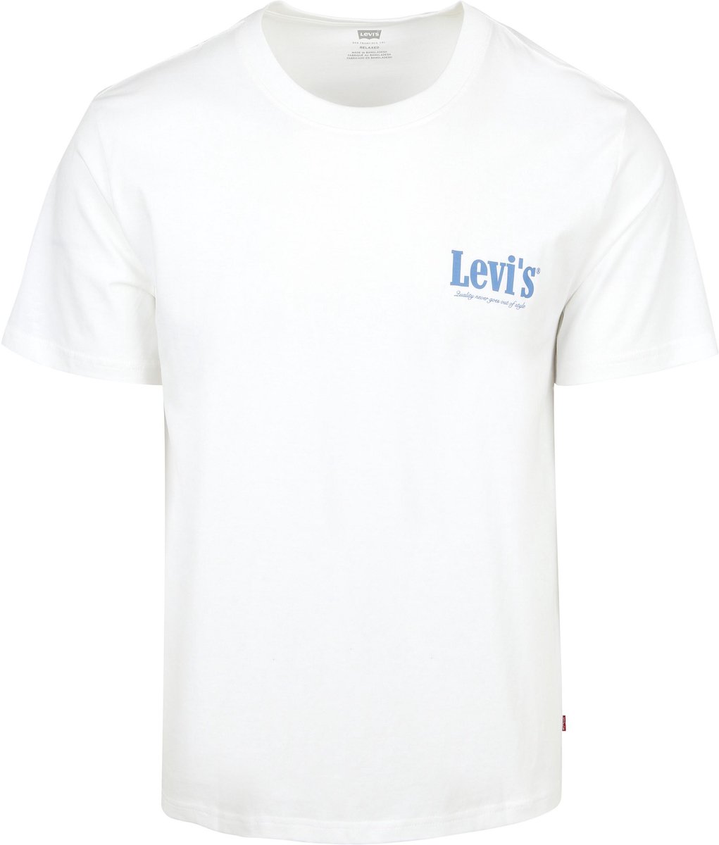 Levi Tee Relaxed Fit – Heren Casual T-shirts Wit