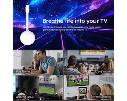 4K TV Dongle Streamer | 2GB RAM 8 GB OPSLAG Draadloos Casten via Wifi | Media Player voor TV