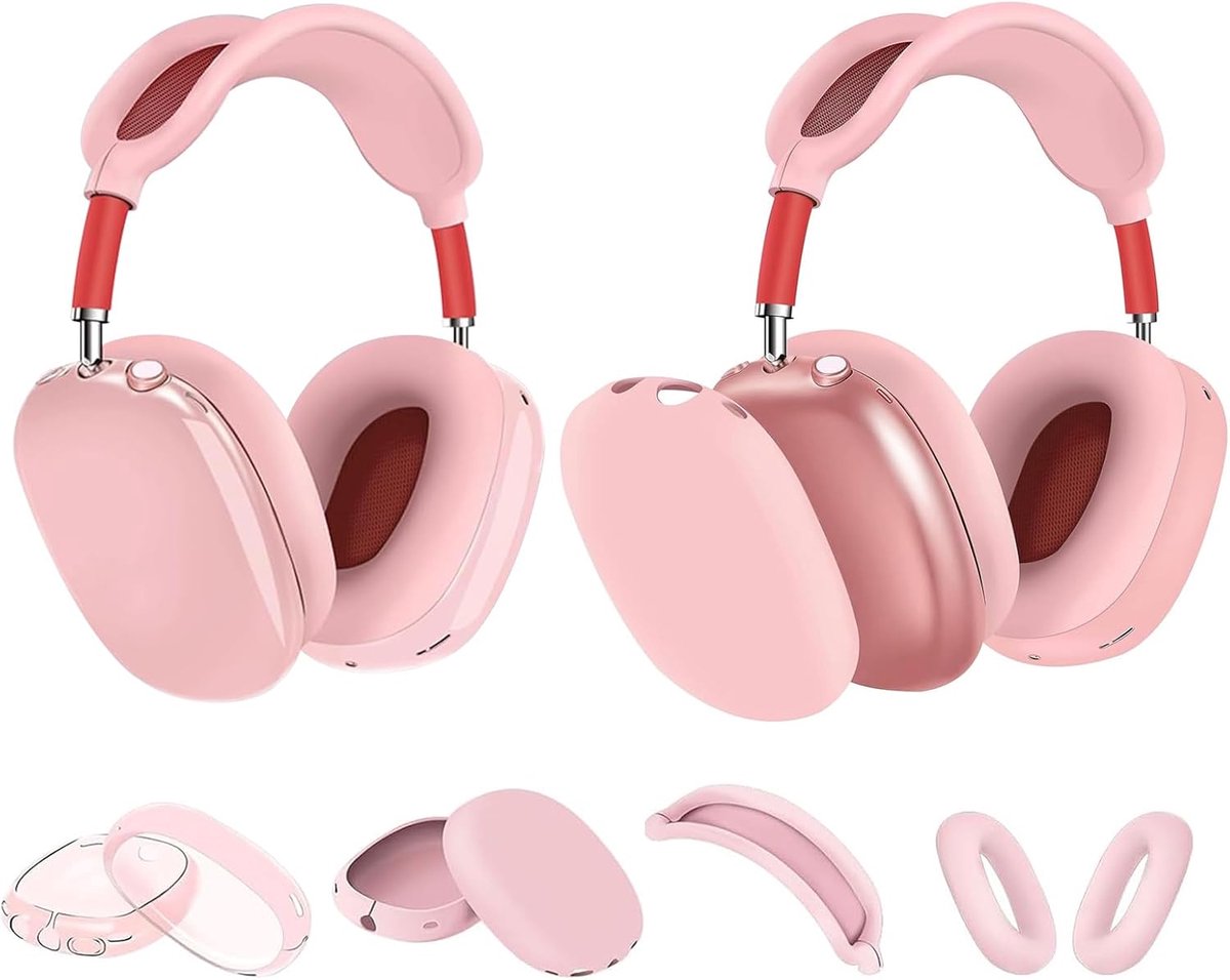Beschermset voor Hoofdtelefoon - 4-in-1 Hoofdband-, Oorschelp- en Case Covers met Glitter