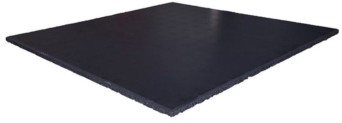ForzaFit Sportvloertegel Zwart 100x100 cm - Connector - 20 mm - EPDM / SBR