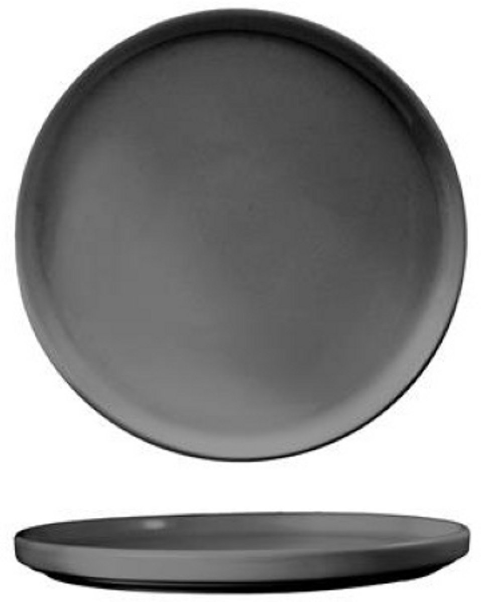 Duralite- Black Label- Walled Plate- Bord opstaande rand- 27.0 cm- set á 4 stuks - 270w