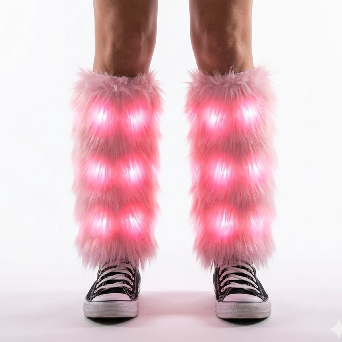 Ravelife - Lichtgevende LED Beenwarmers – Met Afstandsbediening – RGB 8 Kleuren & Knipperstanden - 2 stuks