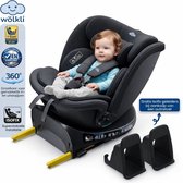 Wölkli 360 Autostoel isofix draaibaar i-size 40-150 cm – 360° Draaibaar ISOFIX & Top Tether – Meegroei Autostoeltje Groep 0-1-2-3 – RWF & FWF – SideProtect – Memory Foam – autostoel - autostoel isofix - autostoel 360 - autostoel isofix 360 -
