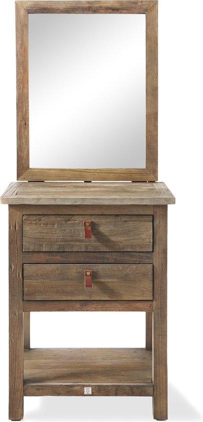 Riviera Maison Harbor Heights Dressing Table - Make-Up tafel - Iepenhout,  Glas - Bruin | bol.com