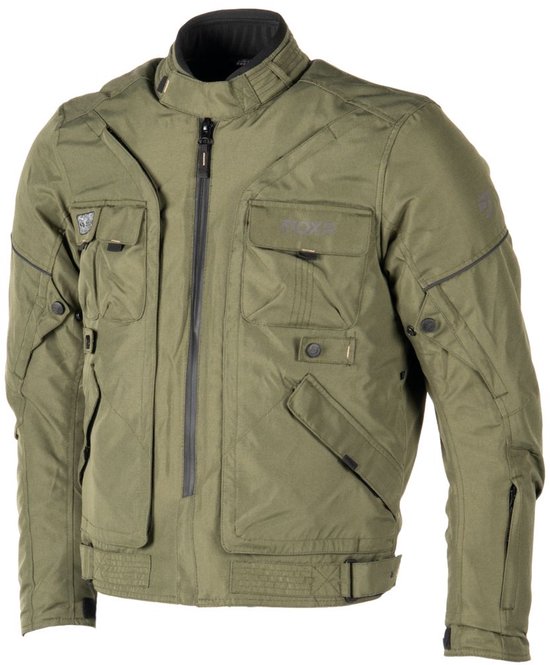 Veste moto D-JACKET Homme Mi-saison Kaki M Homologuée CE par MOTOBLOUZ