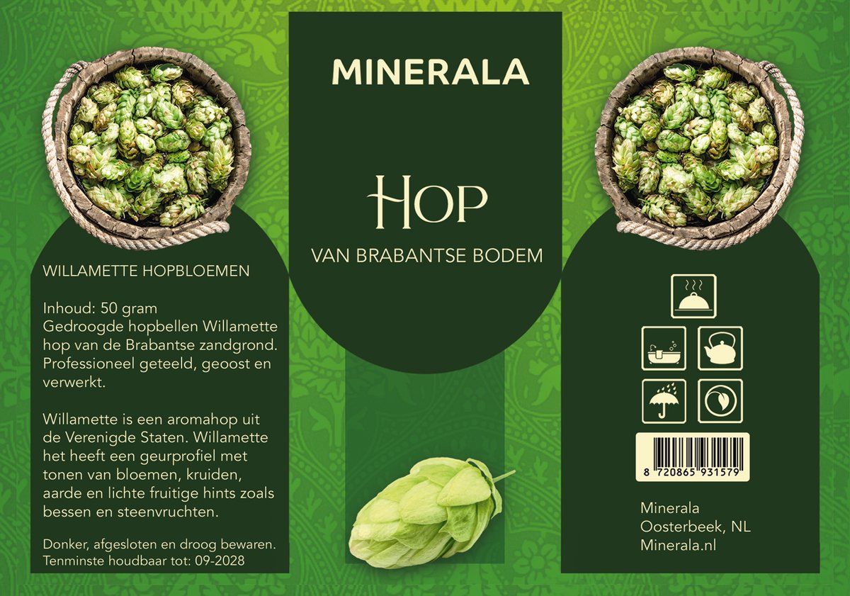 Hopbellen Target van Minerala – Een melange van verse salie, kruidige peperige en citrusmarmelade – 50 gram