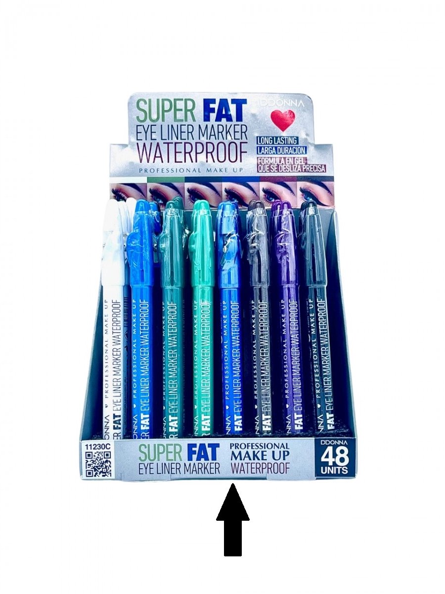 D'Donna - Jumbo Oogschaduw en Oogpotlood met puntenslijper - Super Fat Eye Liner Marker - Waterproof - Blauw - Nummer 04 - 1 stuks