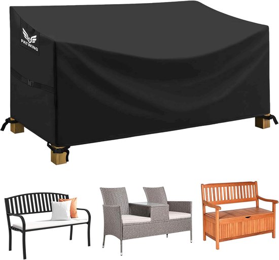 AOFOAE Waterdichte Tuinmeubelhoes 140x140x60 Cm - 600D Oxford, Winddicht, Zwart | Bescherm Je Tuinmeubelen Het Hele Jaar AOFOAE Waterdichte Tuinmeubelhoes 140x140x60 Cm - 600D Oxford, Winddicht, Zwart | Bescherm Je Tuinmeubelen Het Hele Jaar