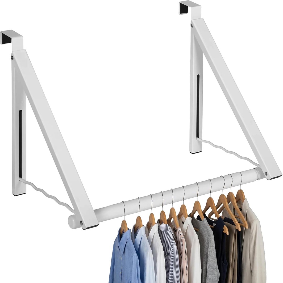 Droogrek Deur - Hangend Wasrek - Ook voor Balkon of Radiator - Wasklemrek