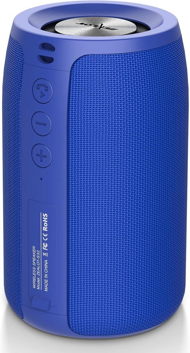 Draagbare Bluetooth Speaker met 12 Uur Speeltijd, IPX5 Waterdicht en Krachtige Bassen