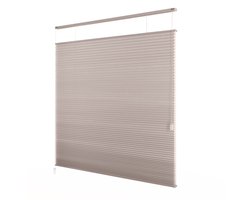 Dutchblinds - Plisségordijnen - lichtdoorlatend - Beige - 60 x 175 cm - Raamdecoratie op maat